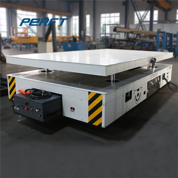 Electric Flat Cart For Transporting Steel Structure Parts
